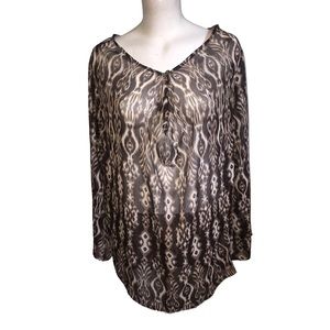 NWT - Jalouze Sheer Women’s Leopard Tunic